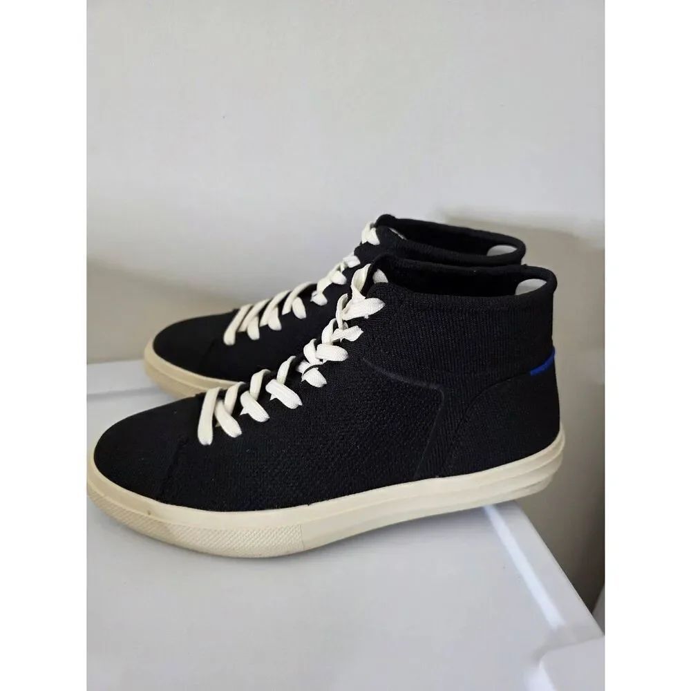 Rothy's The Women's High Top Sneaker - Black Size W10